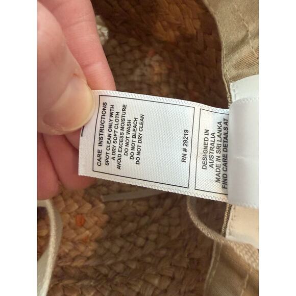 Helen Kaminski Contrasting Wide Braided Bucket Hat Natural $348 NWT main image 13